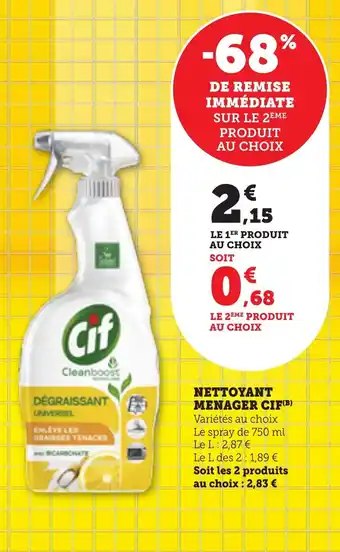 Bi1 Nettoyant menager cif offre
