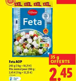 Lidl Feta AOP offre