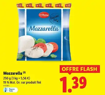 Lidl MILBONA Mozzarella offre