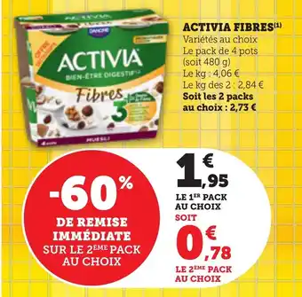 Bi1 Activia fibres offre