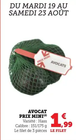 Bi1 Avocat prix mini offre