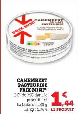 Bi1 Camembert pasteurise prix mini offre