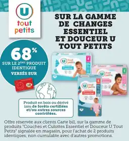 Bi1 Sur la gamme de changes essentiel et douceur u tout petits offre