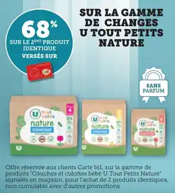 Bi1 Sur la gamme de changes u tout petits nature offre