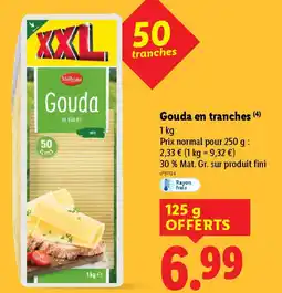 Lidl MILBONA Gouda en tranches offre