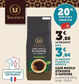 Bi1 Cafe moulu ethiopie u saveurs offre