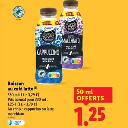 Lidl ENVIA Boisson au café latte offre