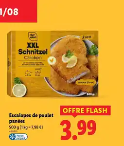 Lidl Escalopes de poulet panées offre