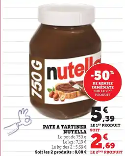 Bi1 Pate a tartiner nutella offre