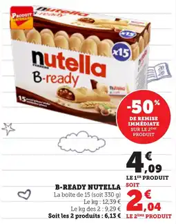 Bi1 B-ready nutella offre