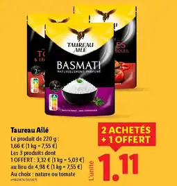 Lidl TAUREAU AILE offre