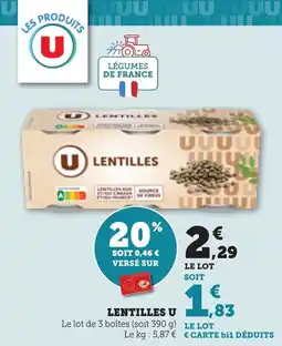 Bi1 Lentilles u offre