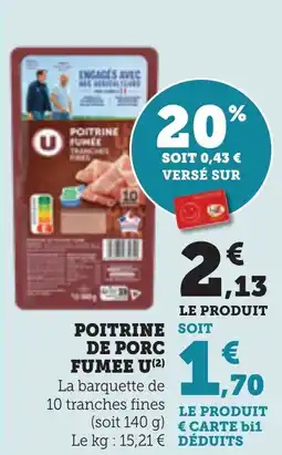 Bi1 Poitrine de porc fumee u offre