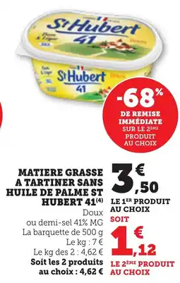 Bi1 Matiere grasse a tartiner sans huile de palme st hubert 41 offre
