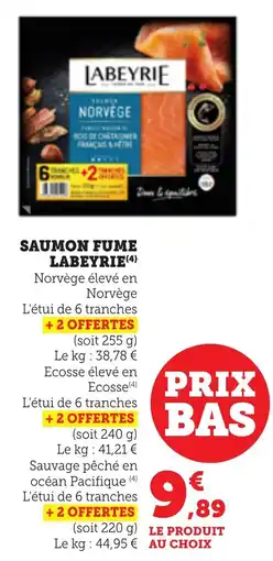 Bi1 Saumon fume labeyrie offre