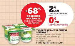 Bi1 Yaourts au lait de chevre soignon offre
