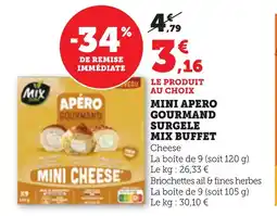 Bi1 Mini apero gourmand surgele mix buffet offre