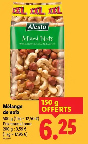 Lidl ALESTO Mélange de noix offre