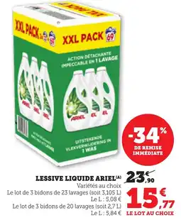Bi1 Lessive liquide ariel offre