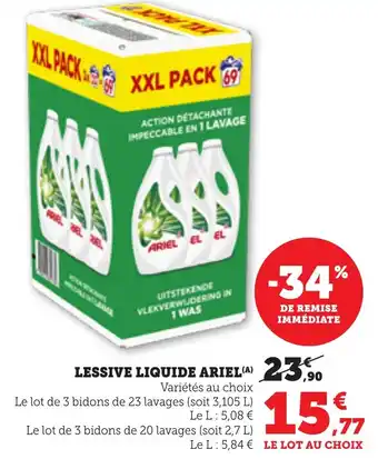 Bi1 Lessive liquide ariel offre