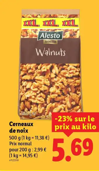 Lidl ALESTO Cerneaux de noix offre