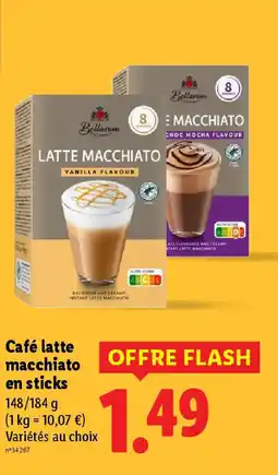 Lidl BELLAROM Café latte macchiato en sticks offre