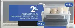 La Foir'Fouille BOÎTE SIMPLY 6,5L offre