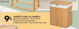 La Foir'Fouille PANIÈRE À LINGE 48 L BAMBOU offre