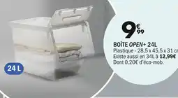 La Foir'Fouille BOÎTE OPEN+ 24L offre