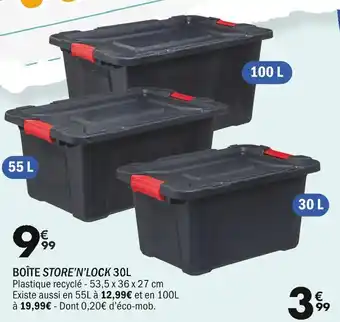 La Foir'Fouille BOÎTE STORE’N’LOCK 30L offre