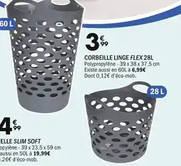 La Foir'Fouille CORBEILLE LINGE FLEX 28L offre