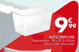 La Foir'Fouille BOÎTE SIMPLY 50L offre