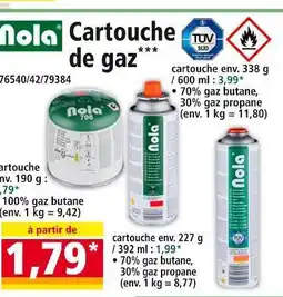 Norma NOLA Cartouche de gaz offre