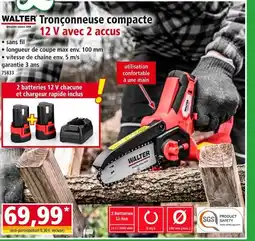 Norma WALTER Quality since 1919 Tronçonneuse compacte 12 V avec 2 accus offre