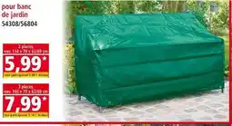Norma pour banc de jardin offre