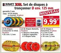 Norma Kraft Werkzeuge Set de meules en éventail, 10 pièces offre