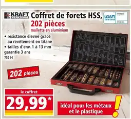 Norma KRAFT WERKZEUGE Coffret de forets HSS, 202 pièces offre