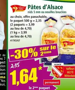 Norma Les Régions à Table Pâtes d'Alsace offre