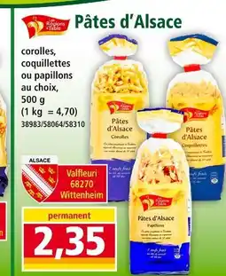 Norma Les régions à table Pâtes d'Alsace offre