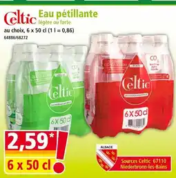 Norma Celtic Eau pétillante légère offre