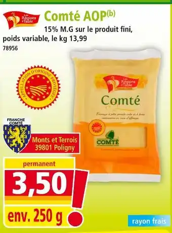 Norma Les Régions à Table Comté AOP offre