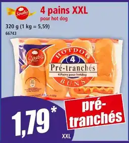 Norma Serebis 4 pains XXL pour hot dog offre