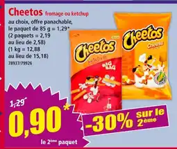 Norma Cheetos Cheetos fromage ou ketchup offre