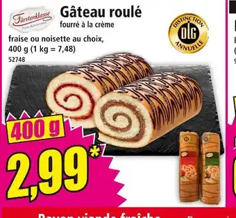 Norma Gâteau roulé fourré à la crème offre