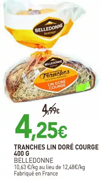 naturéO BELLEDONNE TRANCHES LIN DORÉ COURGE offre