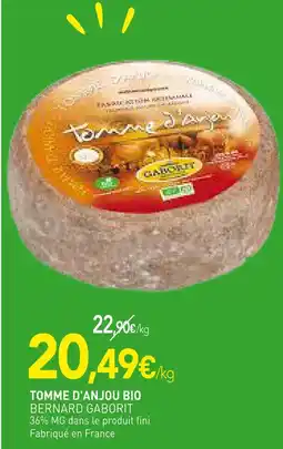 naturéO BERNARD GABORIT TOMME D'ANJOU BIO offre