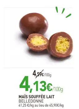 naturéO BELLEDONNE Maïs soufflé lait offre