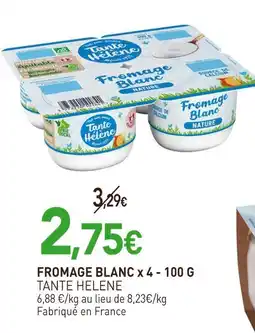 naturéO Tante Helene Fromage blanc x 4 offre