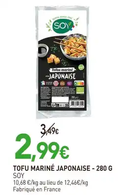 naturéO SOY Tofu mariné japonaise offre