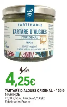 naturéO MARINOE TARTARE D'ALGUES ORIGINAL offre